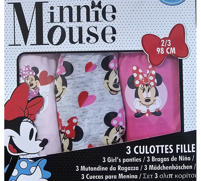 Pack 3 Braguitas Minnie